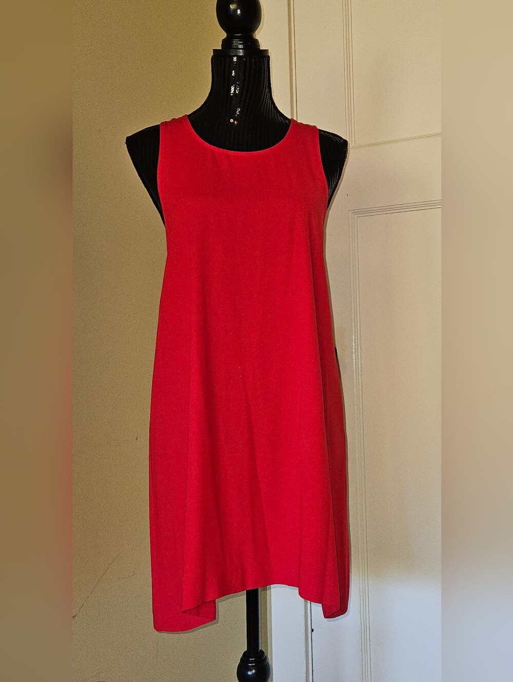 Leith Red Sleeveless Shift Dress